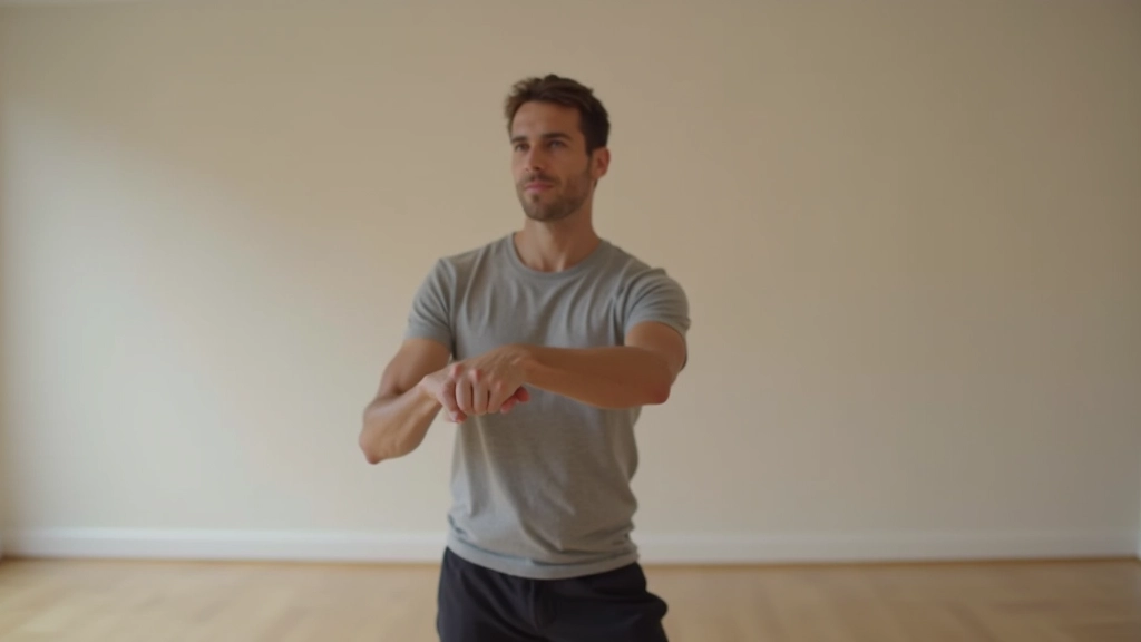 Instructor demonstrating proper body posture and frame position for bachata dance with correct arm placement